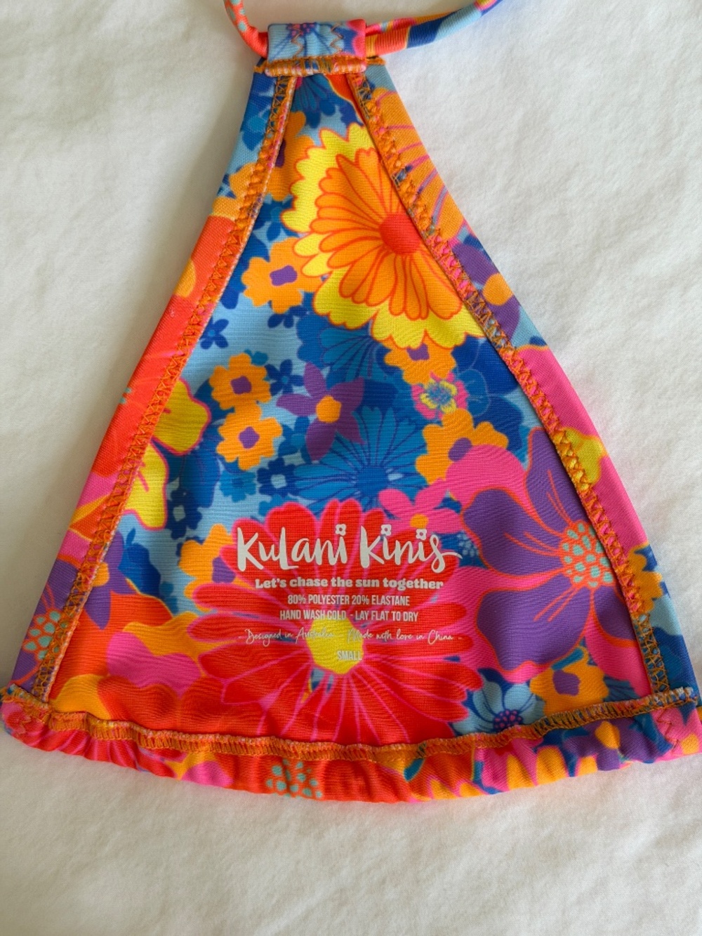 Kulani Kinis - Sapphire Sun Retro thong bikini set - S/M - Picture 6 of 10